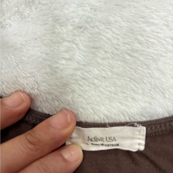 Active Brown Twist‎ Front Tank Top Sleeveless Casual Everyday - Picture 3 of 3